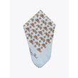 Salvatore Piccolo Pocket Square Printed Wool and Silk Blue / Brown 1