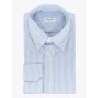Salvatore Piccolo Slim Fit Button Down Striped Oxford Shirt Blue 1