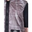 Stone Island 444J2 Vest Paper Poly SI House Check Grid Grey Front Details