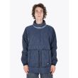 Stone Island Anorak SI House Check Jaquard On Nylon Metal Black Watro Packable Dark Blue Full View