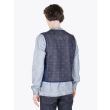 Stone Island Shadow Project 502A3 Knitwear Navy Blue with Sweat Back