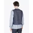 Stone Island Shadow Project 502A3 Knitwear Navy Blue with Sweat Back