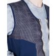 Stone Island Shadow Project 502A3 Knitwear Navy Blue with Sweat Detail
