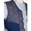 Stone Island Shadow Project 502A3 Knitwear Navy Blue with Sweat Detail