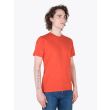 Stone Island Short Sleeve T-Shirt Orange Red Right Quarter