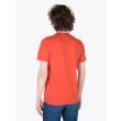 Stone Island Short Sleeve T-Shirt Orange Red Left Rear Quarter
