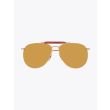 Thom Browne TB-015 Aviator Sunglasses Gold  Front View