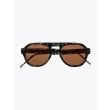 Thom Browne TB-416 Aviator Sunglasses Navy Tortoise Front View