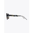 Thom Browne TB-416 Aviator Sunglasses Navy Tortoise Side View