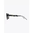 Thom Browne TB-416 Aviator Sunglasses Navy Tortoise Side View
