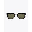 Thom Browne TB-916 Angular Sunglasses Black / Black Iron / White Gold Front View