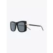 Thom Browne TB-419 Square- Frame Sunglasses Black Front View Three-quarter