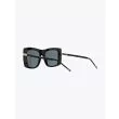 Thom Browne TB-419 Square- Frame Sunglasses Black Back Left View Three-quarter