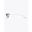 TB422 optical glasses - Thom Browne wayfarer silver/navy side view