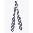 The Hill-Side Bow Tie Cotton/Linen Narrow Border Stripe Open