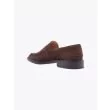 Tricker's James Penny Loafer Repello Suede Chocolate Left Rear Quarter