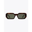 Vava White Label 0052 D-Frame Sunglasses Havana with temple opened front view