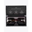 Vava White Label 0052 D-Frame Sunglasses Havana with opened case front view