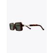 Vava White Label 0053 Rectangular-Frame Sunglasses Havana three-quarter view