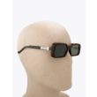 Vava White Label 0053 Rectangular-Frame Sunglasses Havana with mannequin three-quarter view