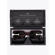 Vava White Label 0053 D-Frame Sunglasses Havana with opened case front view