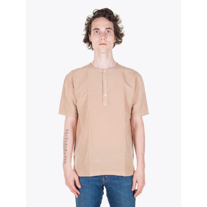 Salvatore Piccolo Brown Henley Shirt - E35 Shop Salvatore Piccolo Brown Henley Shirt - E35 Shop