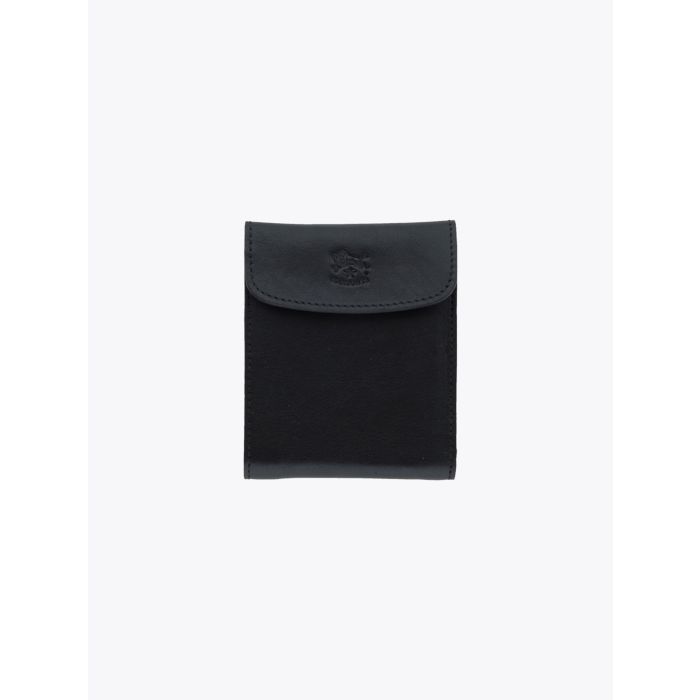 Il Bisonte C0976 Black Cowhide Leather Wallet - E35 Shop