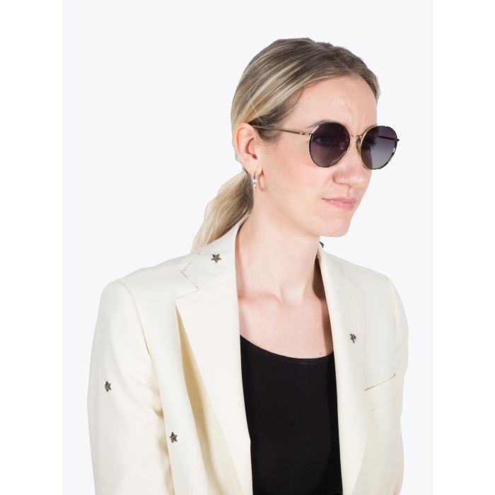 GUCCI EYEWEAR GG0401SK-003 — Round Frame Sunglasses