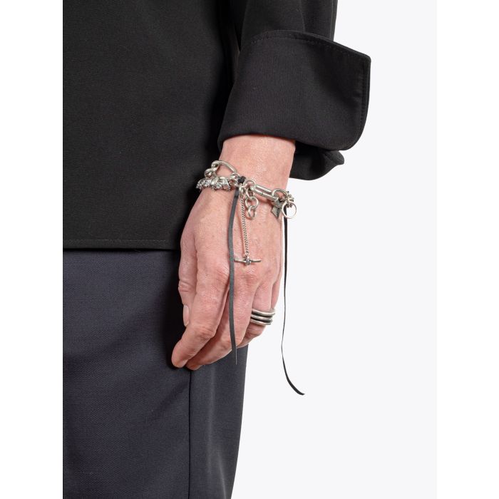 Goti Bracelet BR1154 Silver Chains Twisted