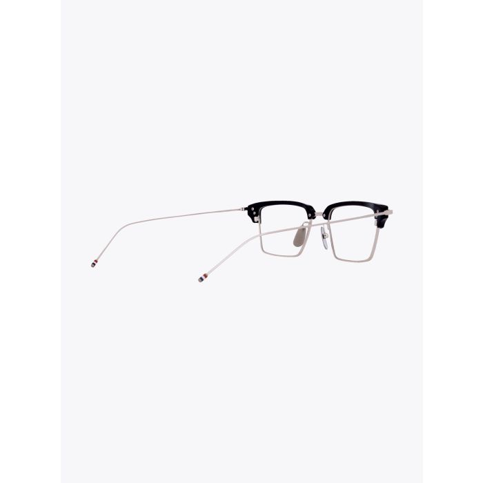 Thom Browne★素敵！Square Optical Glasses THOM BROWNE EYEWEAR — TB-422 Silver / Navy Square Glass