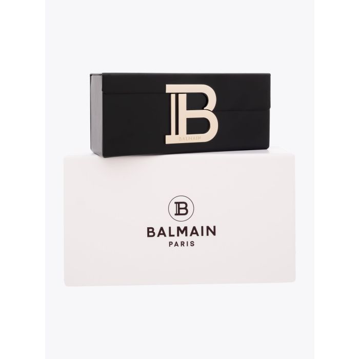 Balmain B-III Square Black Sunglasses - E35 Shop