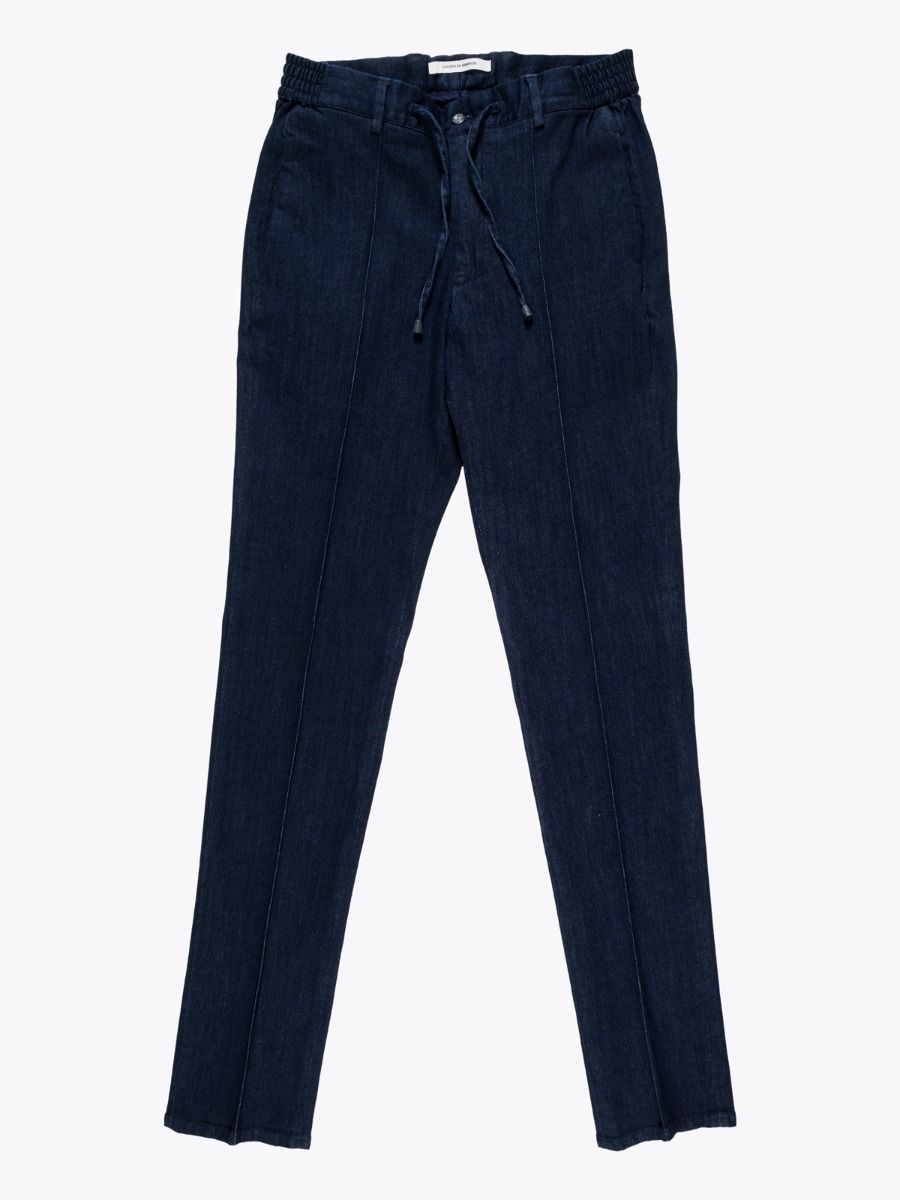 Shop Giab's Archivio Denim Blue Cotton Pants Now