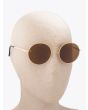 8000 Eyewear 8M6 Sunglasses 14K Gold Plated L.E. Front Three-quarter View with a Mannequin