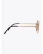 8000 Eyewear 8M6 Sunglasses 14K Gold Plated L.E. Front Side View