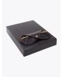 8000 Eyewear 8M6 Sunglasses 14K Gold Plated L.E. Front View Box and Case View