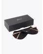 8000 Eyewear 8M7 Sunglasses Gold Box and Case Front View