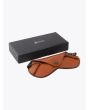 8000 Eyewear 8M2/L Sunglasses Grafite Box and Pouch Leather