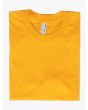 American Apparel 2001 Men’s Fine Jersey S/S T-shirt Gold Folded Front View