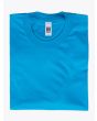 American Apparel 2001 Men’s Fine Jersey S/S T-shirt Teal Folded Front View