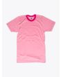 American Apparel M434 Men’s S/S Gym T-shirt Mélange Pink/Fuchsia Front View