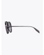 Alexander McQueen Metal Aviator Piercing Frame Sunglasses Ruthenium 3
