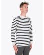 Armor-Lux Fouesnant Striped Sailor Sweater Nature/Rich Navy Right Quarter