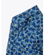 Barba Napoli Shirt Button-Down Collar Floral-Print Linen Blue 4