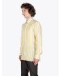 Barba Napoli Shirt Button-Down Collar Striped Linen Yellow 3