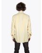 Barba Napoli Shirt Button-Down Collar Striped Linen Yellow 5