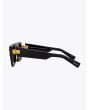 Balmain Sunglasses B-III Square Black / Gold Front side view