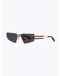 Balmain Sunglasses Fixe Rimless Gold/Matte Black Three-quarters Left View