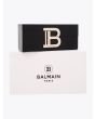Balmain Sunglasses B-III Square Black / Gold Front with box and case front view