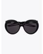 Balenciaga Hybrid Butterfly Sunglasses Black / Black 1