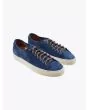 Buttero Suede Tanino Low Sneakers Bluette Front
